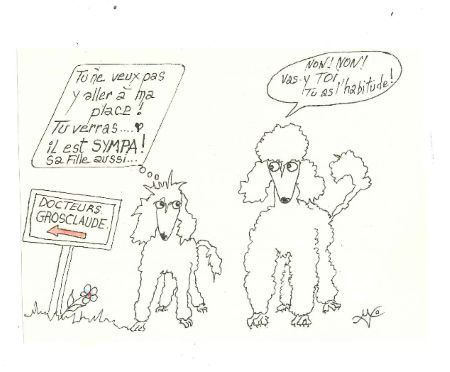dessin chien Florivet