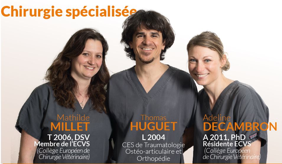 Les docteurs MILLET, HUGUET et DECAMBRON